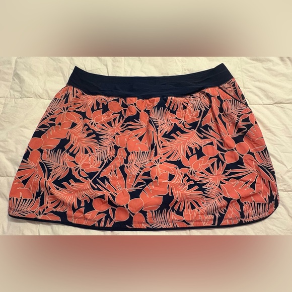 Lands’ End Quick Dry Elastic Waist Active Board Skort Swim Skirt 24W - Picture 2 of 5